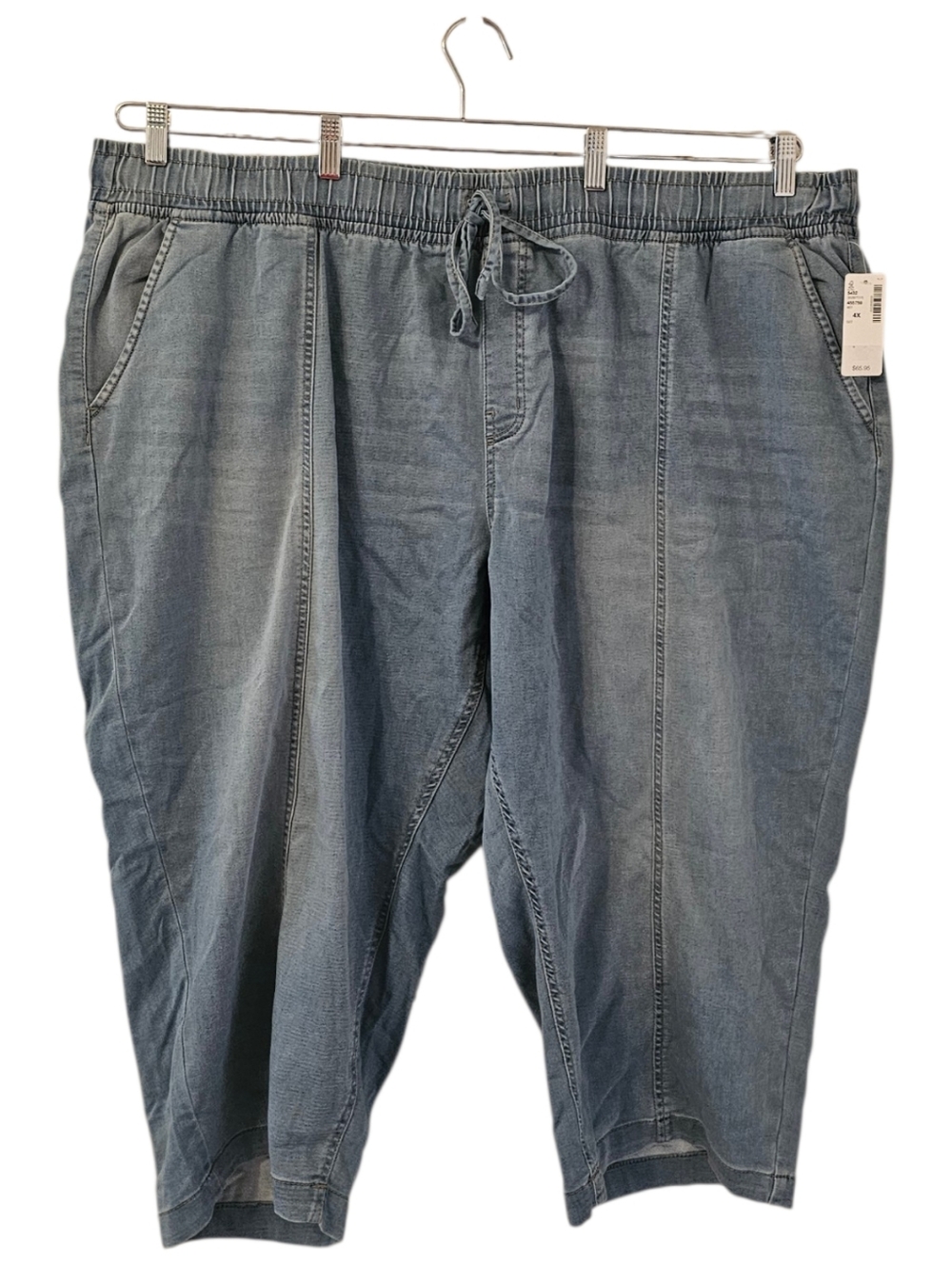 Blue D/C Jeans Penningtons Women's 1948 Fit Knit-Like Denim Capri Pants